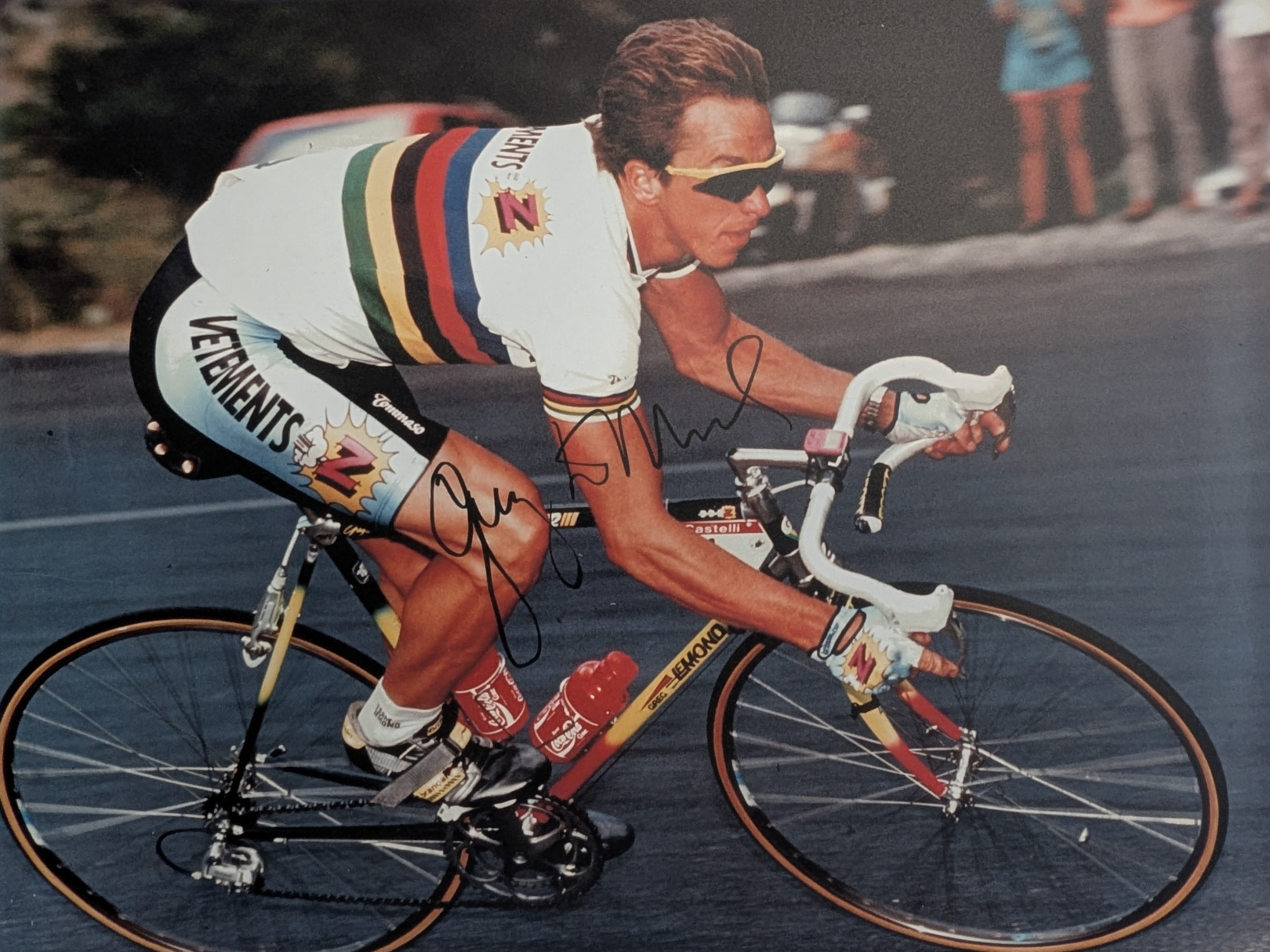 Greg LeMond bei einem Radsport-Rennen