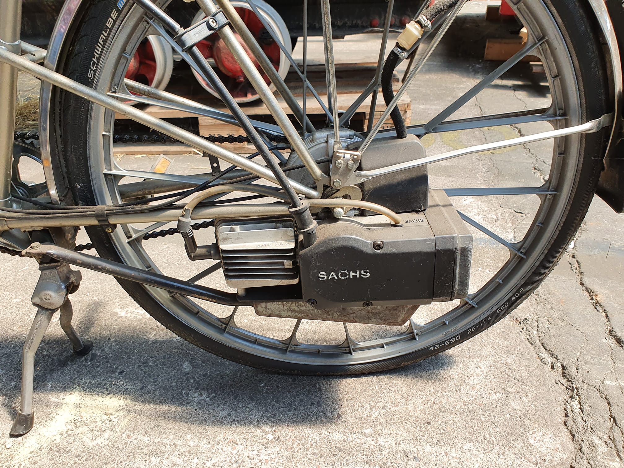 Saxonette - ein Fahrrad mit Hilfsmotor